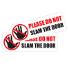 Please do not slam the door door car's rear safety warning car sticker