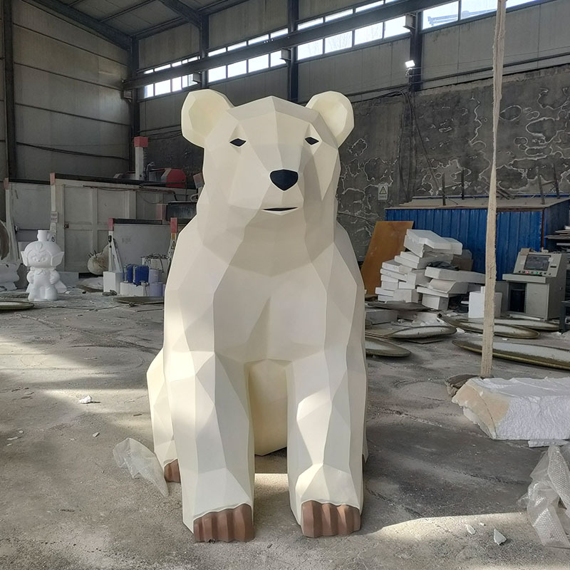Fiberglass sculpture bear