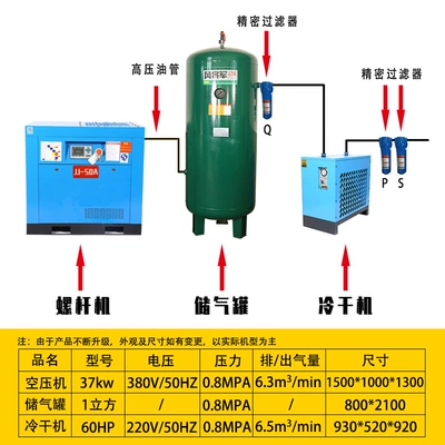 Hava kompressorları for voltage, energy saving, and - 50a-37kw-power-frequency-standard-complete-set