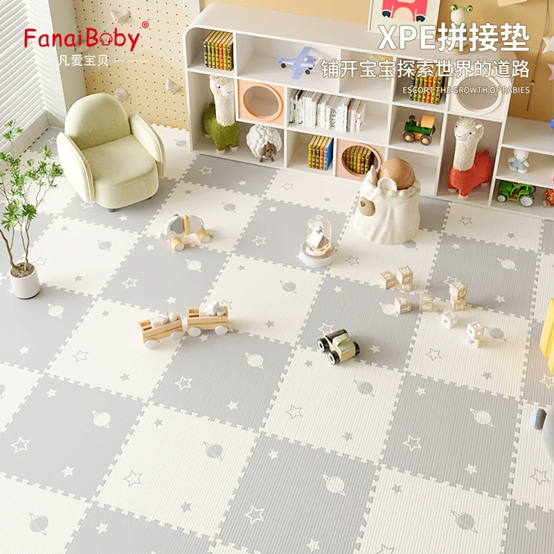 Коврик для ползания, напольный коврик из XPE толщиной 2 см, без запаха, утолщенный, для младенцев и детей, без формальдегида, для гостиной