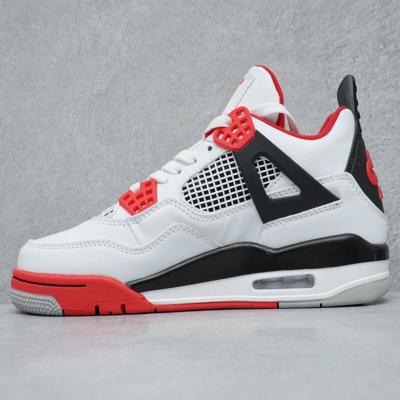 莆田卸売 AJ4 黒猫パリ黒赤電気母紳士靴黄色ミッドナイト青白セメントジョー 4 女性の靴バスケットボールシューズ|undefined