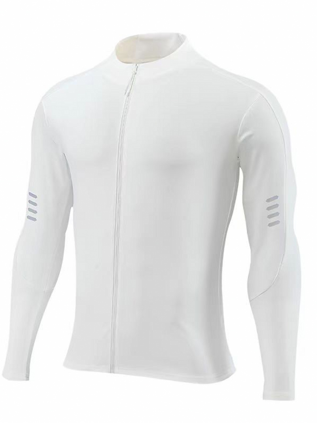 Men's Quick Drying Long Sleeve Cardigan Jacket Slim Fit Stretch Sports Fitness Base Layer Training Running Top Trendy Autumn_viptrois.com