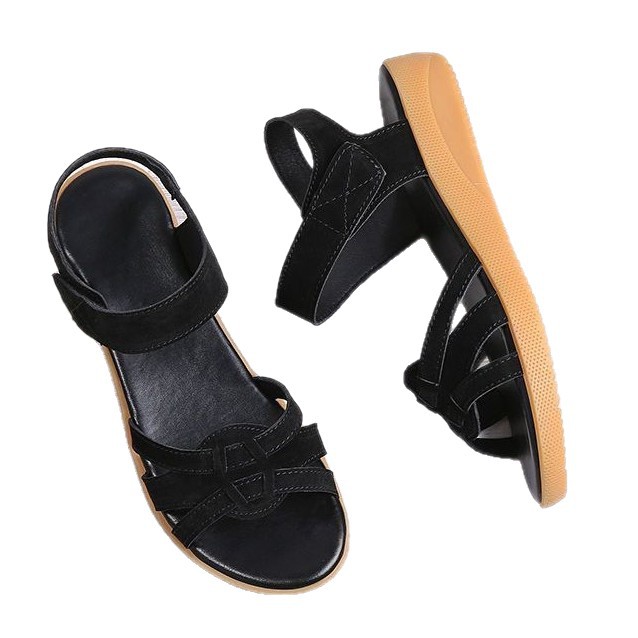 2026 verano nuevo estilo universal de zapatos casuales de mujer con suela suave, sandalias antideslizantes para mujeres, sandalias de cuero suave para mamá