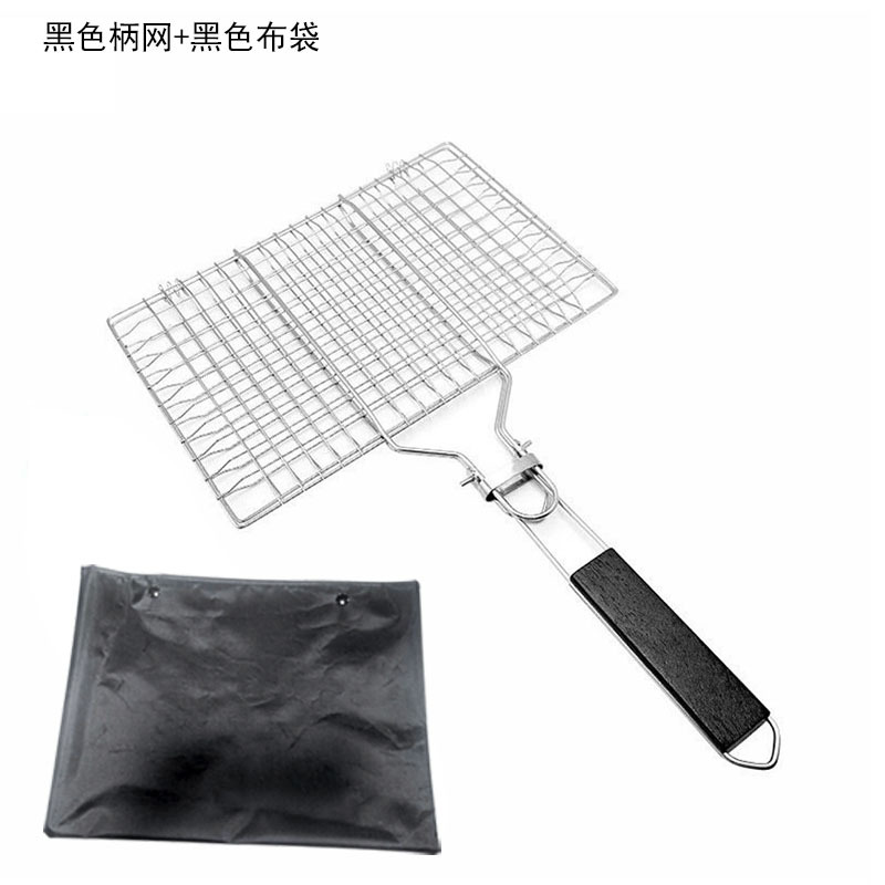 Cesta Rejilla para Pescado a la Parrilla de Acero Inoxidable Plegable Portátil Antiadherente para Barbacoa al Aire Libre image 14