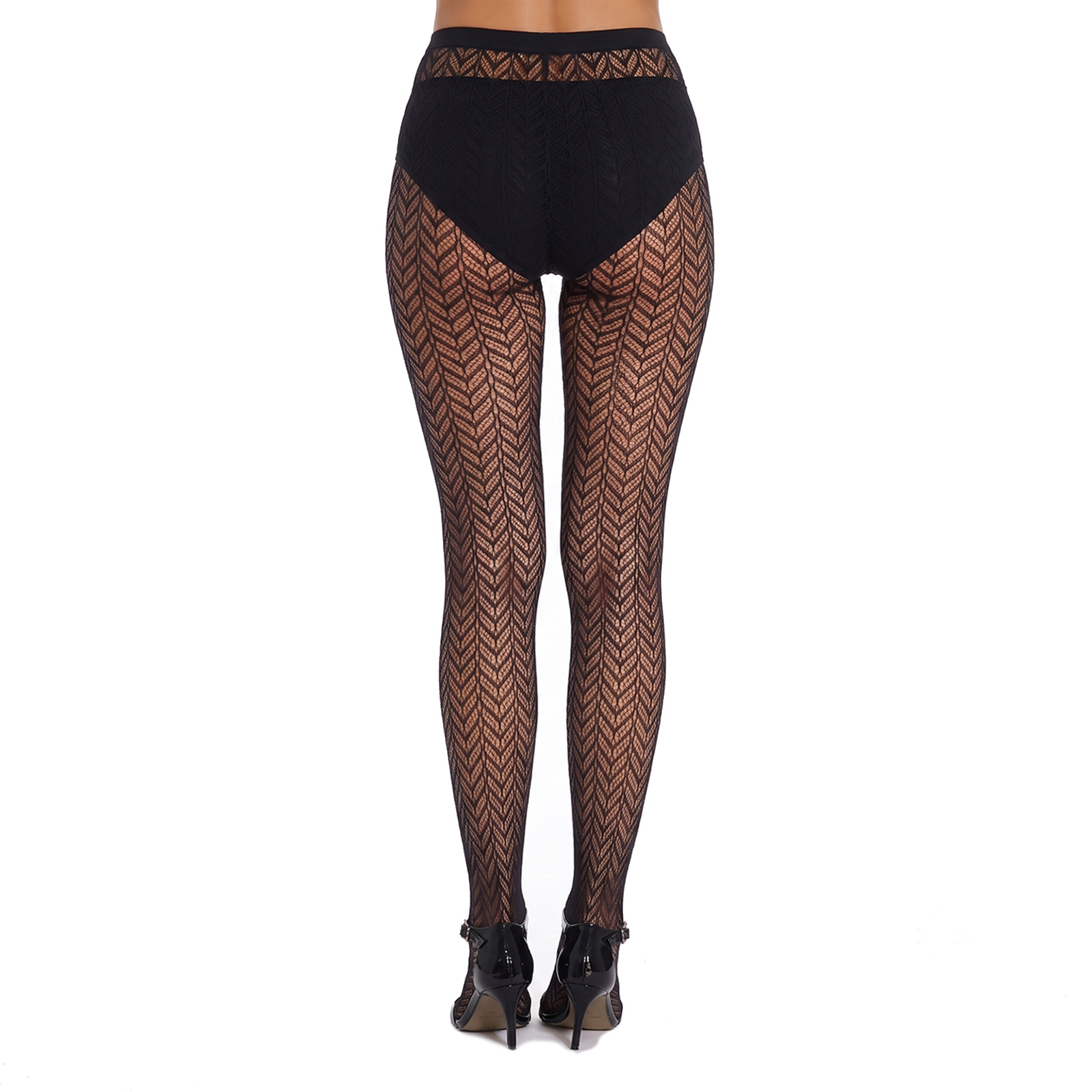 Europa y los Estados Unidos de América de color negro calcetines de red de pesca Jacquard diamante cerrado calcetines de red de entrepierna y2k calcetines de base de juego de rol