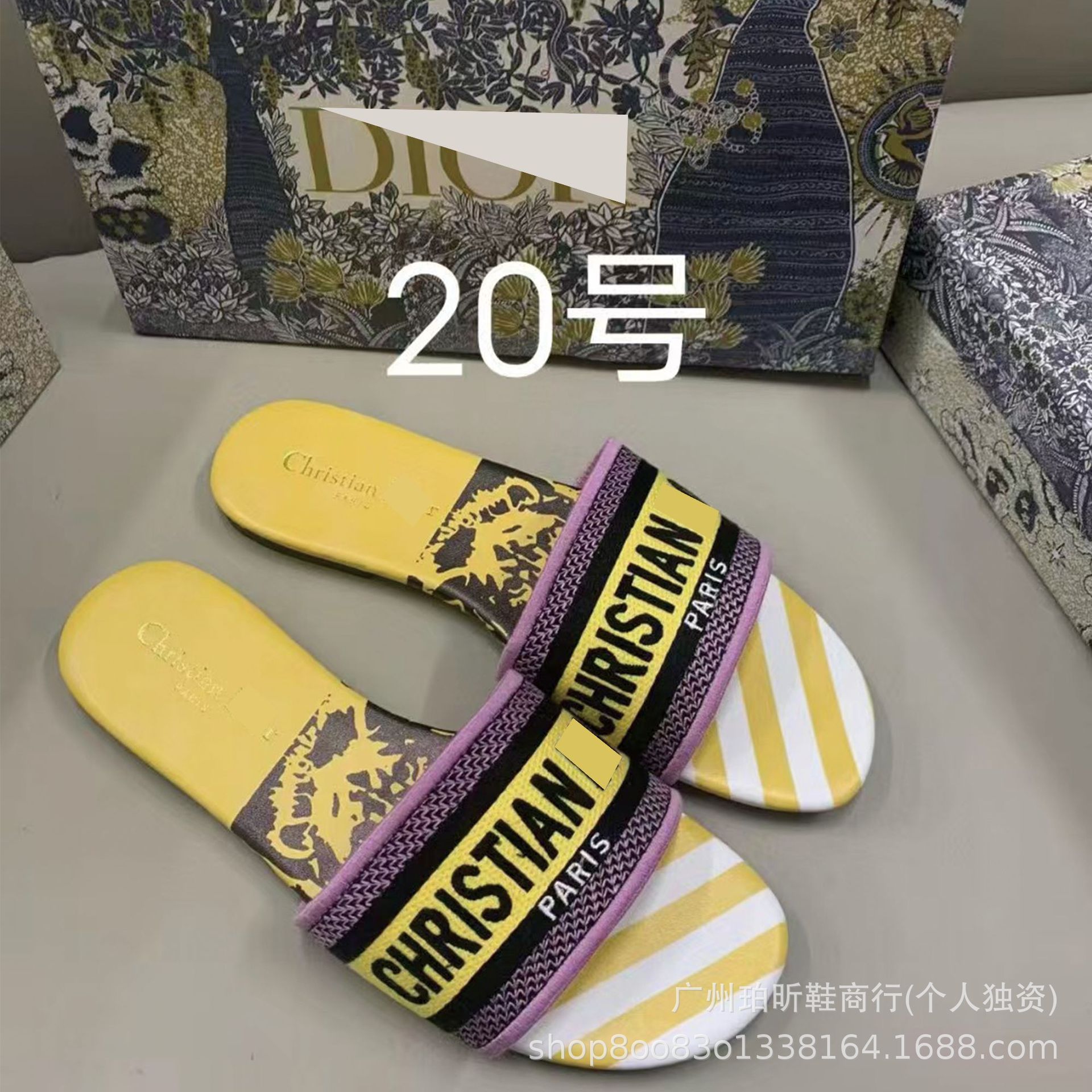 Zapatillas clásicas de alta versión D casa bordadas en una línea Zapatillas de piel de oveja para mujer