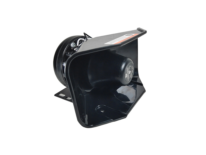 12V Car Alarm Speaker 200W High-Power Loudspeaker Siren Speaker Slanted Design Black Horn Speaker