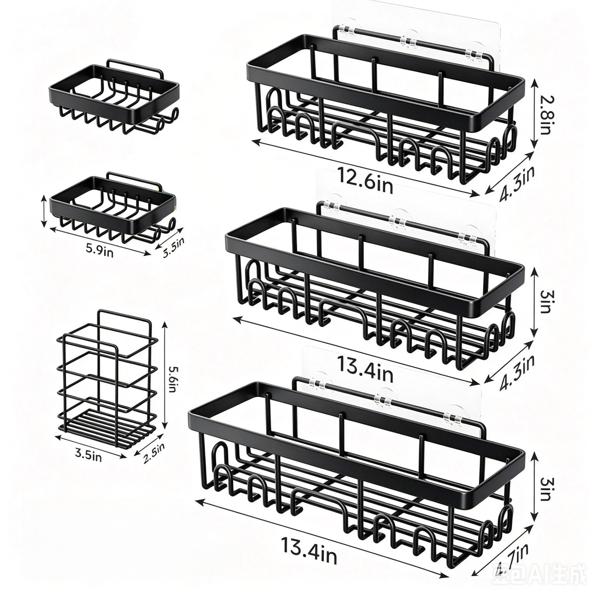 Lowest price online/cross-border/no-drill storage rack for bathroom/toilet/kitchen storage basket rack