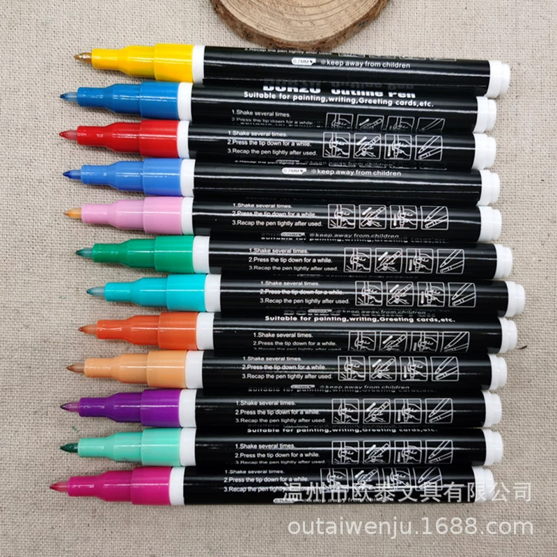 Liner, marker, 12 colors