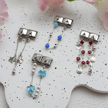 不锈钢意大利模块长链花朵蝴蝶儿吊坠DIY弹力手环Italian charms