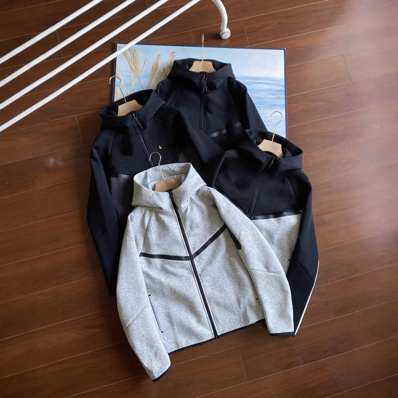 25 Spring and Autumn Casual Sports Bonded Tech Fieece Tech Zipper Suit Jacket and Sweatpants 950+960