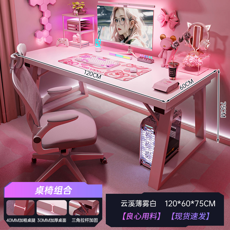 Mesa de computadora de escritorio mesa y silla combinada de deportes electrónicos dormitorio escritorio doméstico simple tabla de trabajo rectangular escritorio de escritura