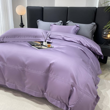 2025春夏新款休闲简约ins风埋绳款全棉纯棉四件套100支长绒棉