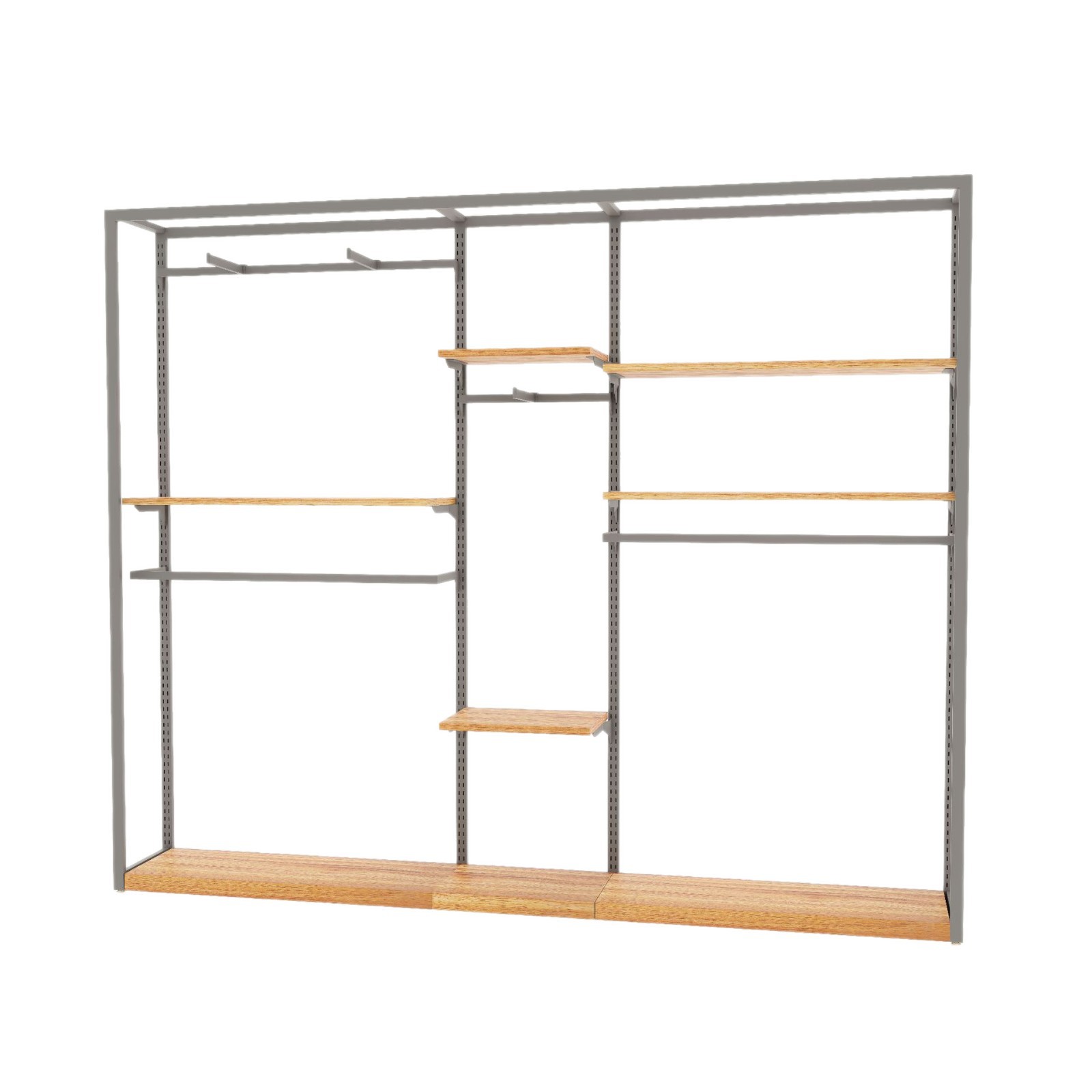 Tienda de descuento de marca estante de exhibición de ropa personalizado estante de ropa de hombre estante de exhibición de tiendas de ropa de piso multicapa