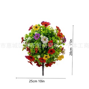 Amazon Cross-Border Manufacturers Supply Artificial Flowers with Built-In Floor Decorations, Eucalyptus Roses, Green Plants and Violets