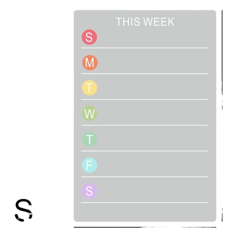 Transfronterizo nuevo tablero magnético tridimensional tablero de mensajes acrílico transparente Tabla de horarios borrable Oficina aula refrigerador pegatinas