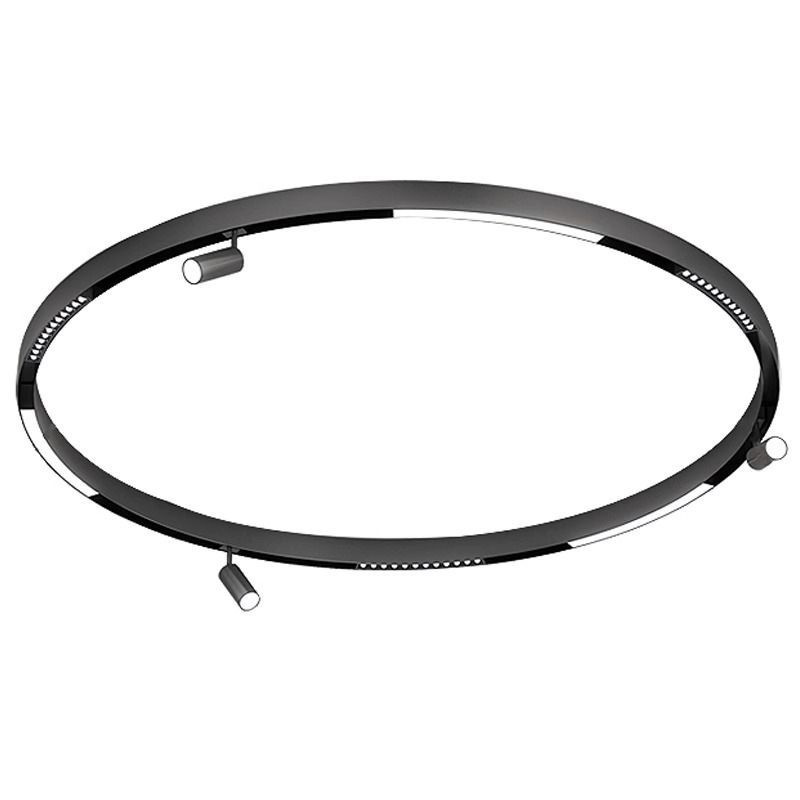 lámpara de órbita de atracción magnética redonda inteligente de anillo de arco incrustado abierto de montaje oculto sala de estar sin lámpara principal de iluminación de línea