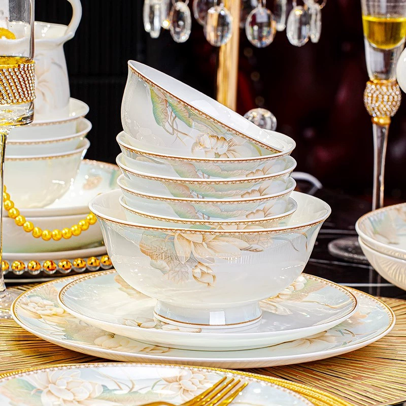 Tableware, ceramic set, high-end, light luxury style