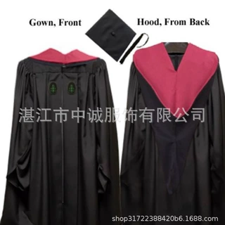 美国哈佛大学毕业服 品质学位服 豪华版博士服 学士服 厂家直营