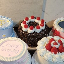 6寸蛋糕模型8寸草莓樱桃水果奶油生日假甜点店摆台橱窗大极储