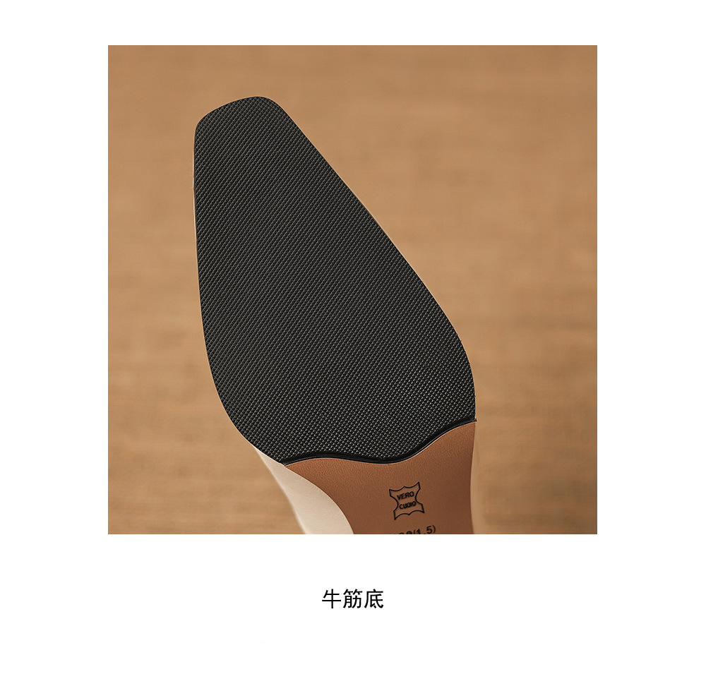Sandal cao gót nữ mũi kín gót hở, gót 5 cm — đen chi tiết 16