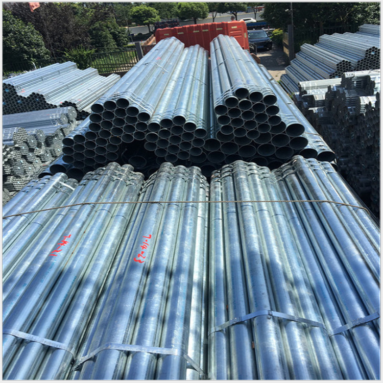 消防工程镀锌圆管 镀锌钢管压槽 热镀锌消防管 友发镀锌管