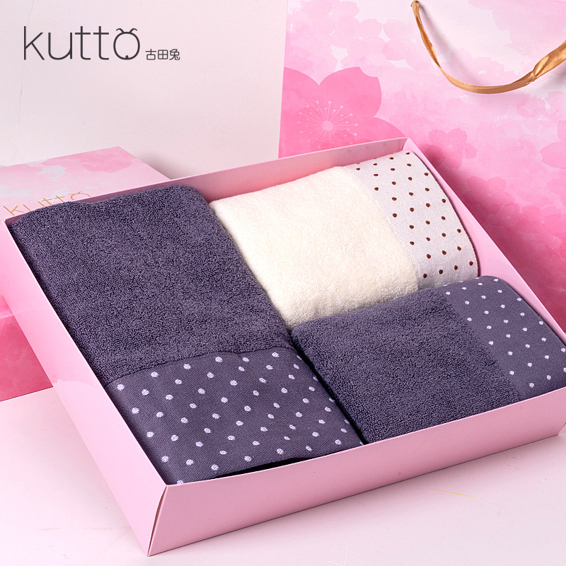 towel Three Gift box Annual meeting originality gift water uptake Maoyujin Coral Wedding celebration gift Souvenir