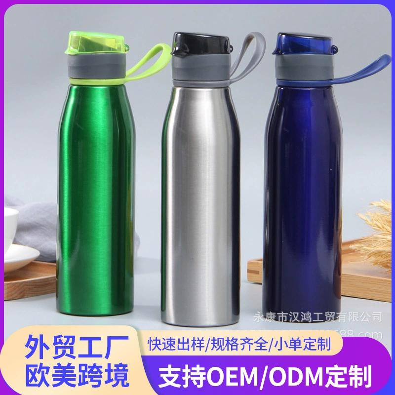 Трансграничный открытый большой емкости портативный альпинистский бутылка воды спортивный чайник портативный нержавеющая сталь однослойный изолят туристический горшок