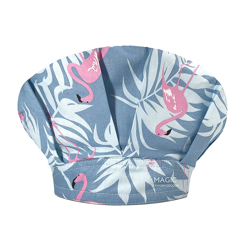 Tapa de operación directa de fábrica impresión femenina pequeño animal lindo sombrero de enfermera algodón salón de belleza odontología oral sombrero