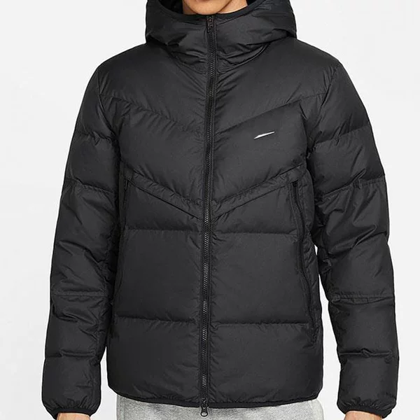 Winter New Men's Hooded Sports Cotton Jacket with Hook Embroidery, Thickened Warm Pilot-Style Casual Puffer Jacket