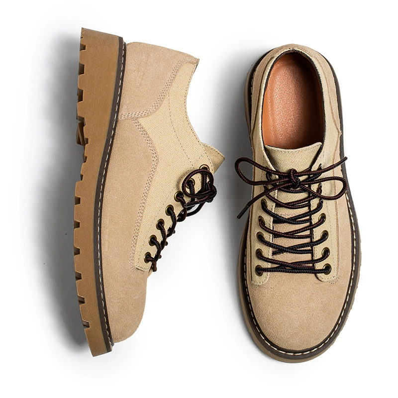 Кожаные туфли, национальная модная мужская обувь, весна и осень, новая Универсальная модная рабочая обувь из коровьей бархатной кожи, Оригинальная Повседневная модная обувь в стиле ретро с низким верхом