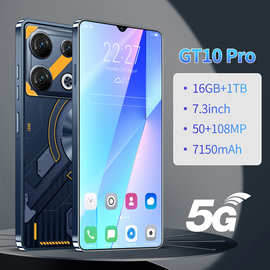 GT10 Pro 跨境7.3英寸安卓9.0智能手机2+16G水滴屏一体机高清屏3G