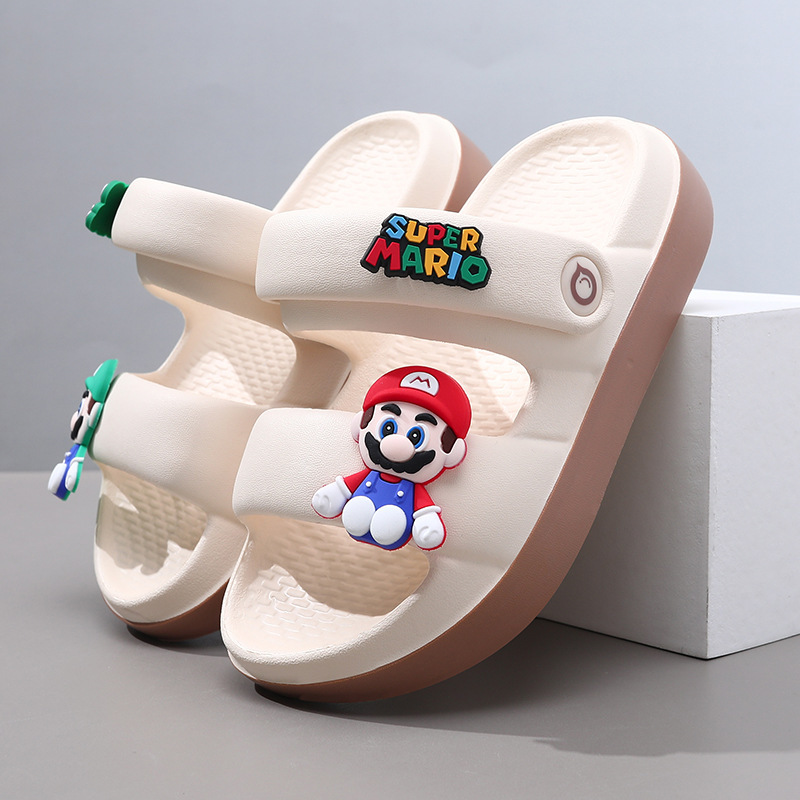 Children's Sandals Mario Boys Slippers Summer New Indoor Sandals and Slippers Boys Large Children's Outer Wear Beach Shoes Children's Sandals Mario Boys Slippers Summer New Indoor Sandals and Slippers Boys Large Children's Outer Wear Beach Shoes