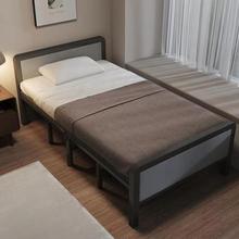 人家用簡易床辦公室折疊床雙人單人午睡硬板床加固鐵床出租屋午