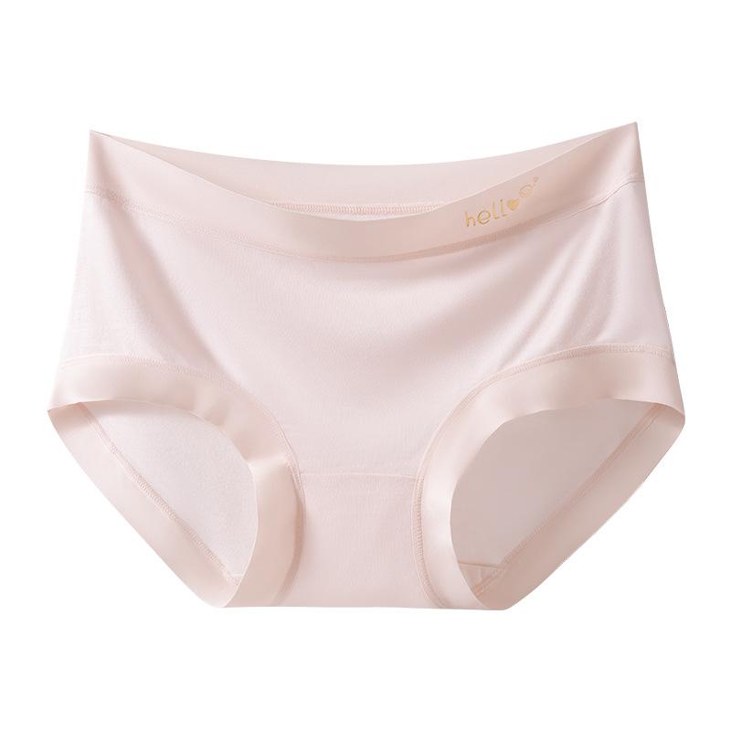 50 modales de algodón modal de cintura media sin costuras 7A entrepierna antibacteriana sin costuras ropa interior femenina súper suave refrescante