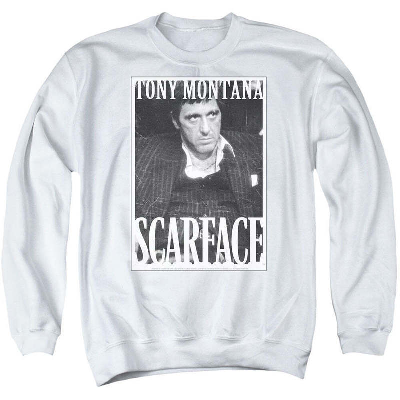 2023 New Autumn and Winter Scarface Al Pacino Movie Co-Branded Men's Round Neck Sweatshirt