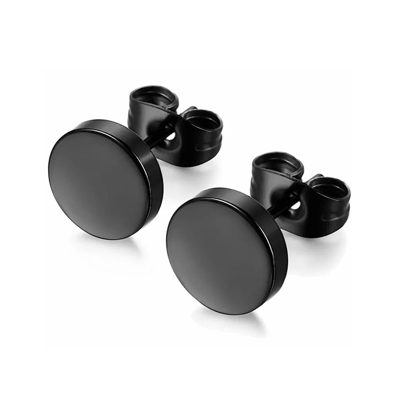 Black women's earrings stainless steel