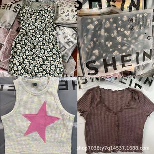 shein women's miscellaneous tail goods foreign trade fashion sexy top women's dress factory supply wholesale