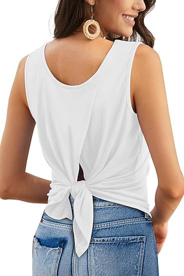 Vente En Gros Femmes Décontractée Style Simple Vêtement De Rue Couleur Unie Sans Manches T-shirts display picture 6