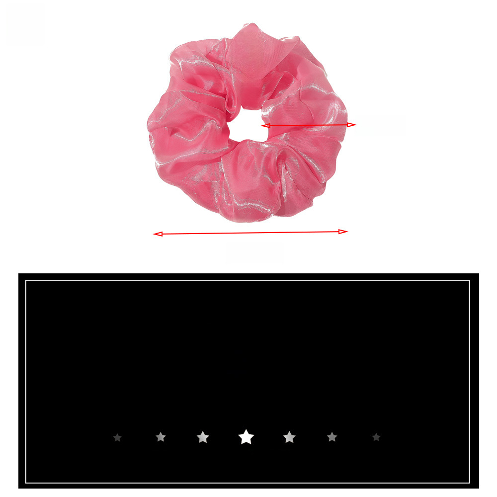 Qiyue super grande fio de seda brilhante intestino grosso anel de cabelo pequeno fresco cabeça corda organza laço cabelo intestino grosso anel corda de cabelo atacado_voghion.com