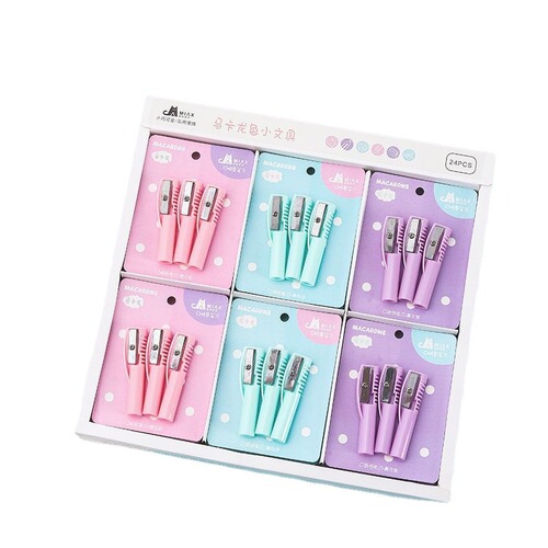 Manufacturer's creative multifunctional pencil set, pencil sharpener, single hole two-in-one pen cap, pencil sharpener, eyebrow pencil protective cap