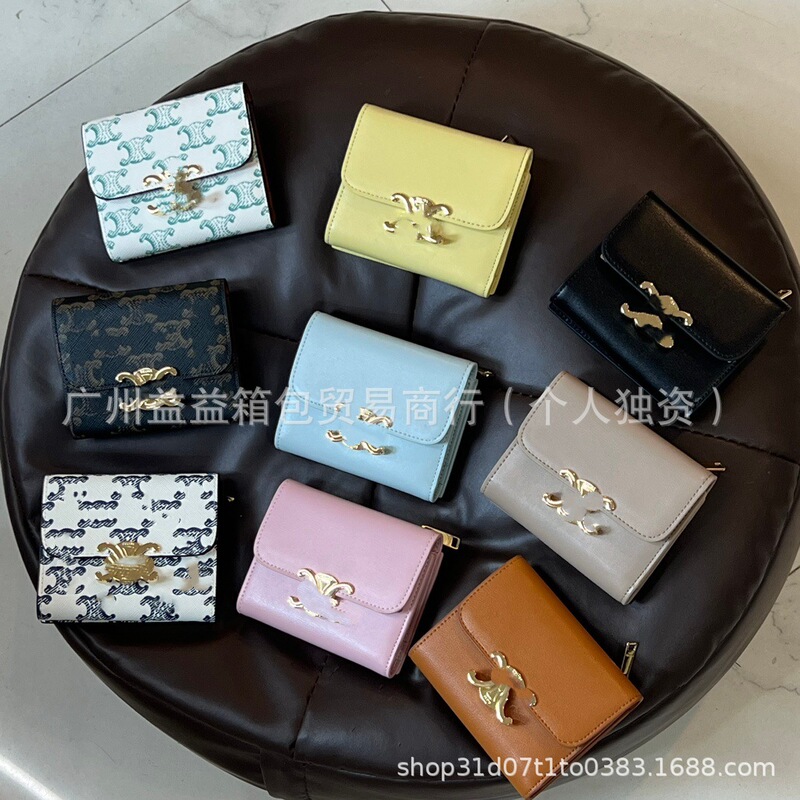 Cross-Border Foreign Trade Same Model Arc De Triomphe 70% off Wallet for Women Detachable Two-In-One Card Holder Classic Monogram Zipper Coin Purse