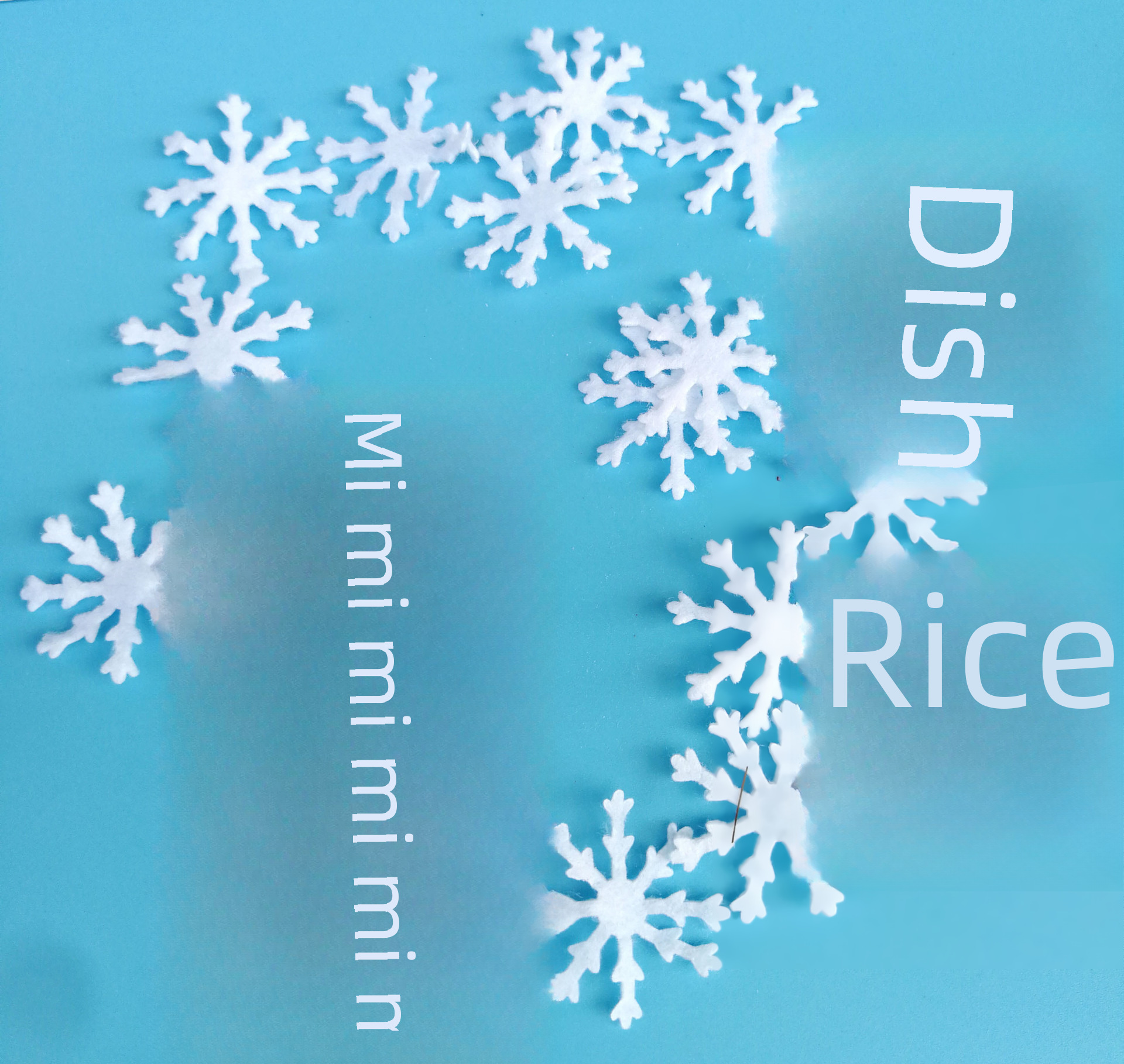 Christmas Holiday Snowflake Christmas tree decoration wedding party ice and snow throwing confetti diy handmade Christmas decoration_voghion.com