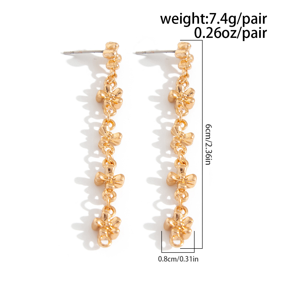 Personalised Rhinestone Y-shaped Necklace Set With Alloy Chain_voghion.com