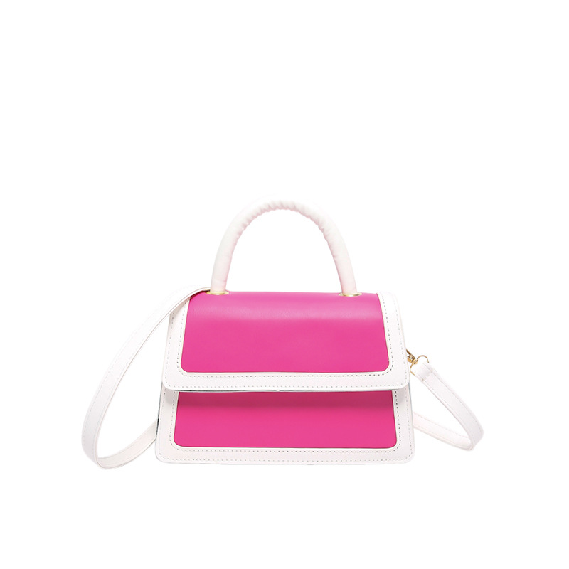 Bolso de hombro de color sólido 2024 verano nuevo estilo bolso de mano casual moda simple diagonal a juego de color pequeño bolso cuadrado para mujer