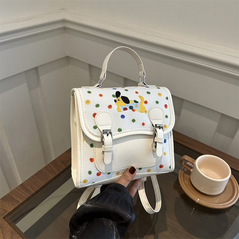 Bolso popular de mujer 2024 nuevo tipo de mochila, mochila de punto de onda, mochila de gran capacidad, mochila multifuncional