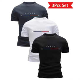 欧码希音亚马逊TEMU速卖通跨境休闲百搭可印花短袖圆领运动汗衫