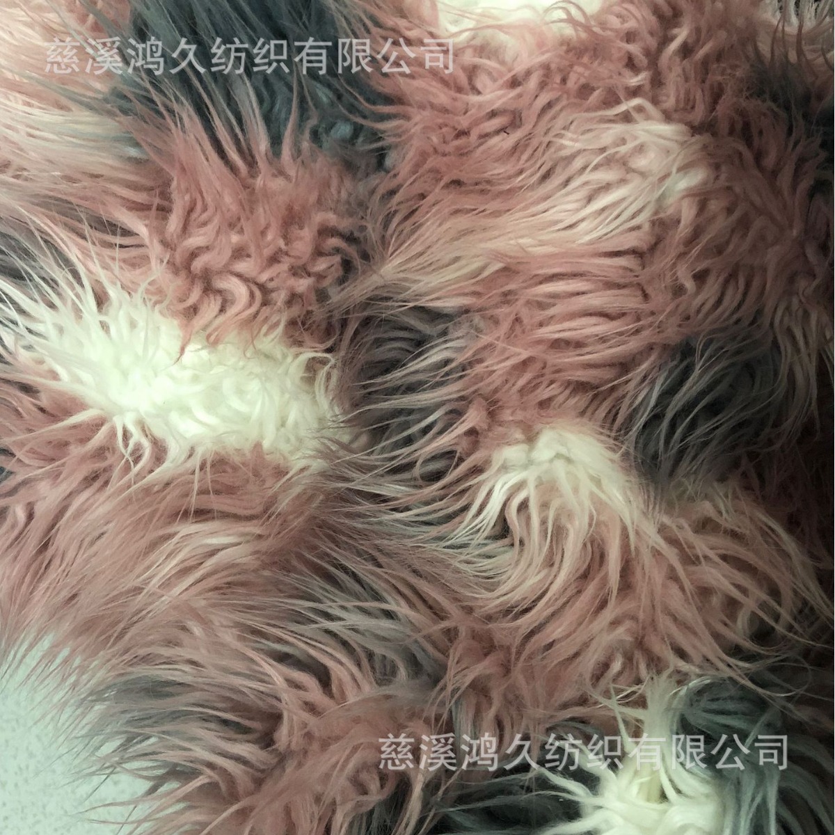 厂家生产 滩羊毛 滚束毛女装面料 提花落水毛 滚束毛 长毛绒 绒布