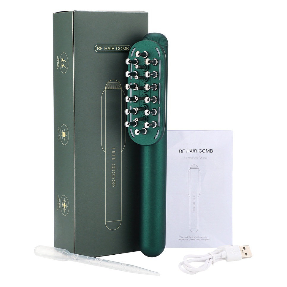 Nuevo rfrf cuidado del cabello peine EMS micro-corriente eléctrica masaje peine Cuidado del cuero cabelludo aplicador peine cuidado del cabello instrumento
