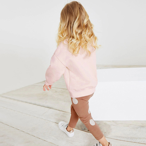 Little maven European and American winter girls' velvet sweatshirt autumn children's suit cute girls pants suit